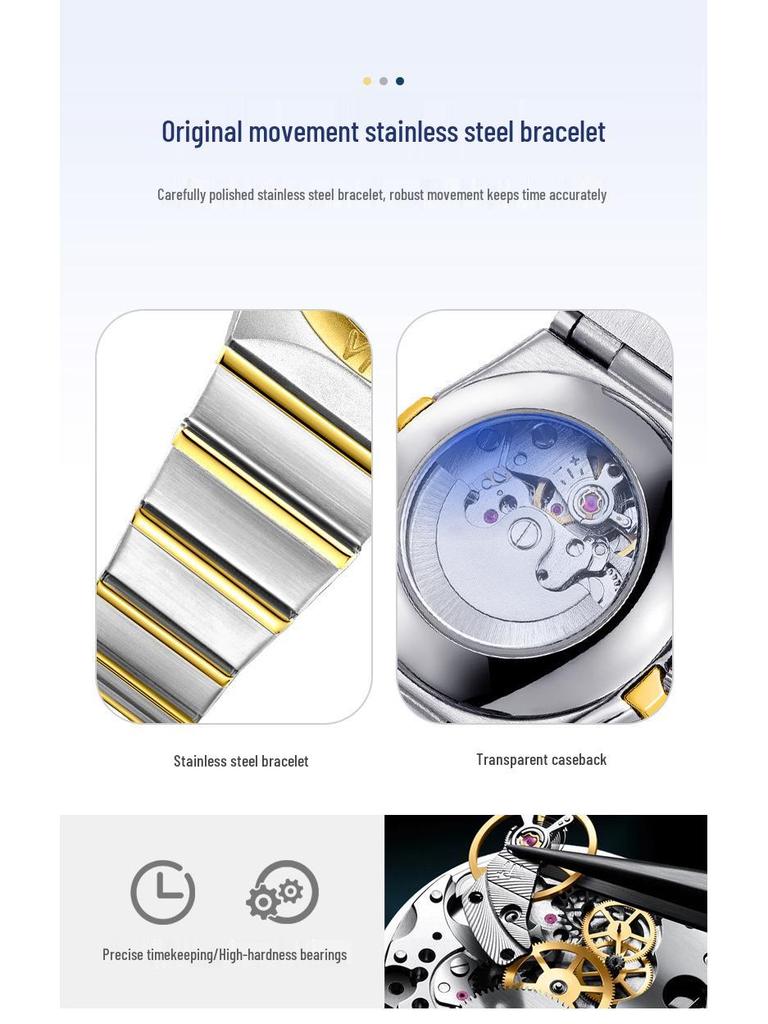 Мужские автоматические механические часы герцога Лотарингии - Водонепроницаемые и люминесцентные