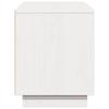 Vidaxl Szafka Pod Telewizor, Biała 110,5X35X44 Cm, Lite Drewno Sosnowe