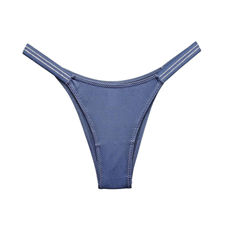 Европейское и американское сексуальное нижнее белье с низкой талией и половиной ягодиц для фитнеса, подъема бедер, бикини с высокой вилкой, нижнее белье для женщин
