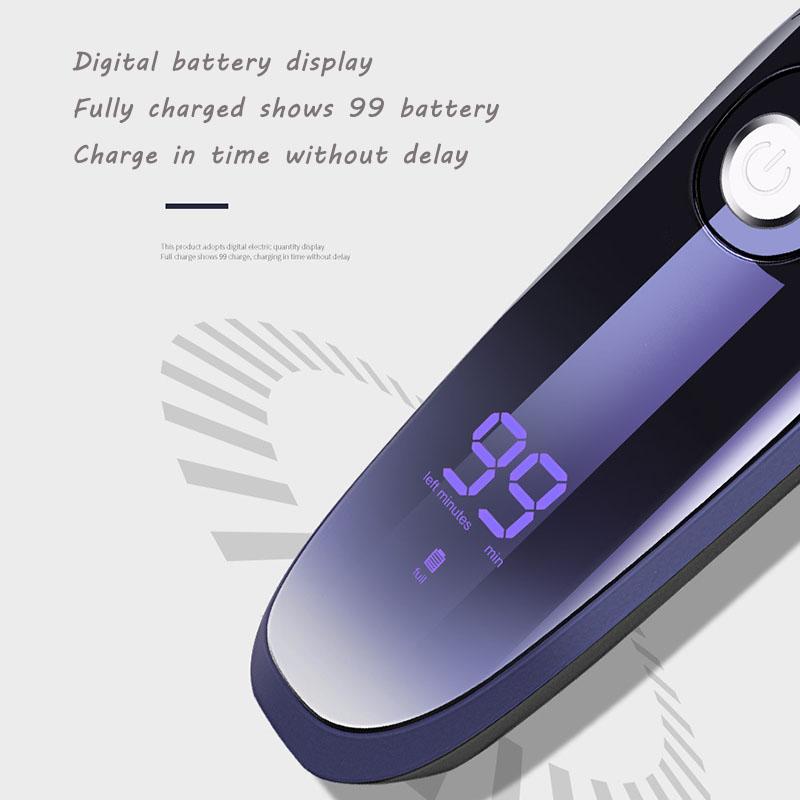 Электробритва MOTAWISH, влажная и сухая, водонепроницаемая электрическая бритва двойного назначения, триммер для волос в носу, ушах, перезаряжаемый станок для бритья для мужчин