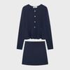 European and American Style Women's Knit Cardigan and Skirt Set