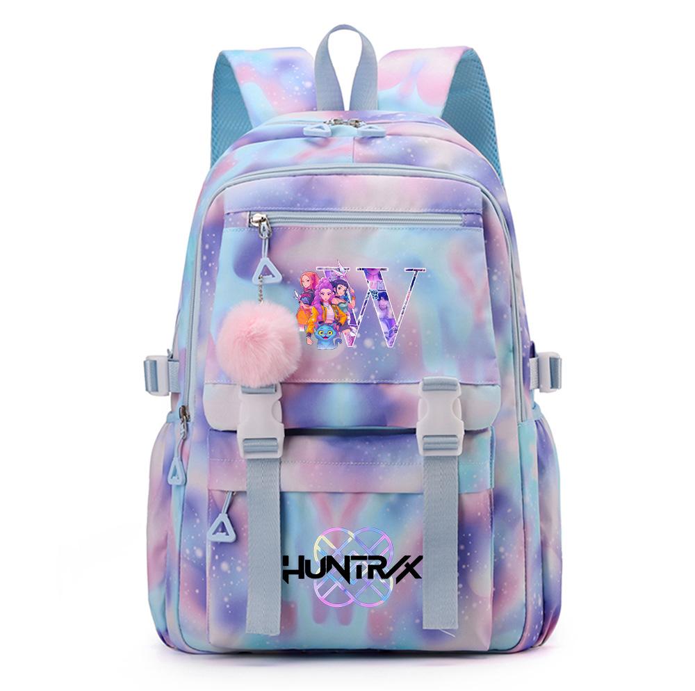 Anime 26 English Letters Printed Large Capacity Waterproof Backpack Teenger Student Girl Boy Schoolbag Bookbag Women waterproof Travel Bag
