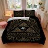 3Pcs Triforce Symbol Artwork Bedding Sets For All Sizes New 3D Printed Bed Cover Comforter Duvet Cover Pillowcase Bedroom Decoration