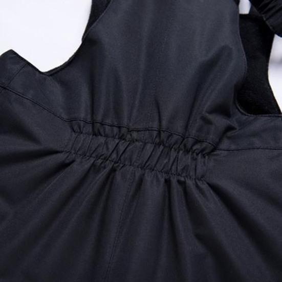 Детские комбинезоны для снега, лыжные штаны с регулируемыми ремнями, утепленные водонепроницаемые зимние комбинезоны, ветрозащитные комбинезоны для зимних видов спорта