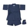 Komeshichi Jinbei Shijira Weave Linen Blend Drawstring Included Boys Kids Clothes [Yoneshichi] Childrens [Blue/140 Size]