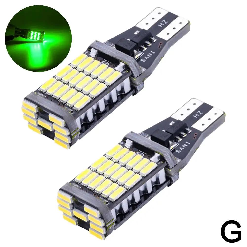 Автомобильный сигнальный фонарь T15 W16W Светодиодная лампа T10 W5W 4014 Светодиодный сигнальный фонарь Белый свет Стояночный свет Задний тормоз Автомобиль Z7T0