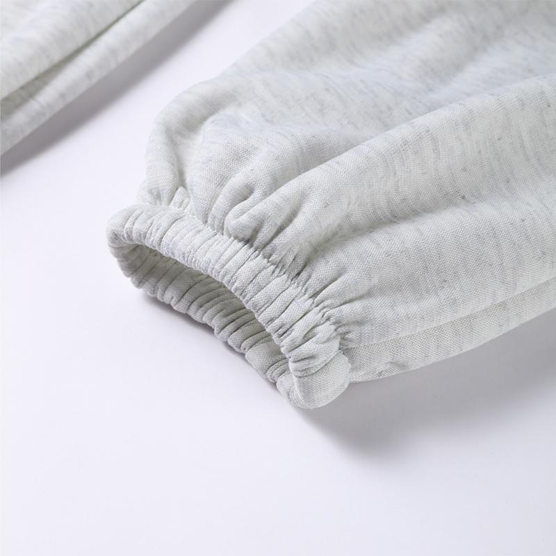 Женский однотонный свободный повседневный спортивный костюм из двух частей, комплект из осенне-зимнего комплекта с воротником-стойкой, застежкой-молнией, длинными рукавами, толстовка с капюшоном, прямые длинные брюки