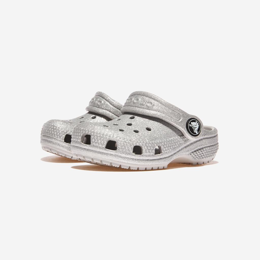 Crocs Классические блестящие сабо для малышей, CRS206992, 1010104323, популярная корейская обувь