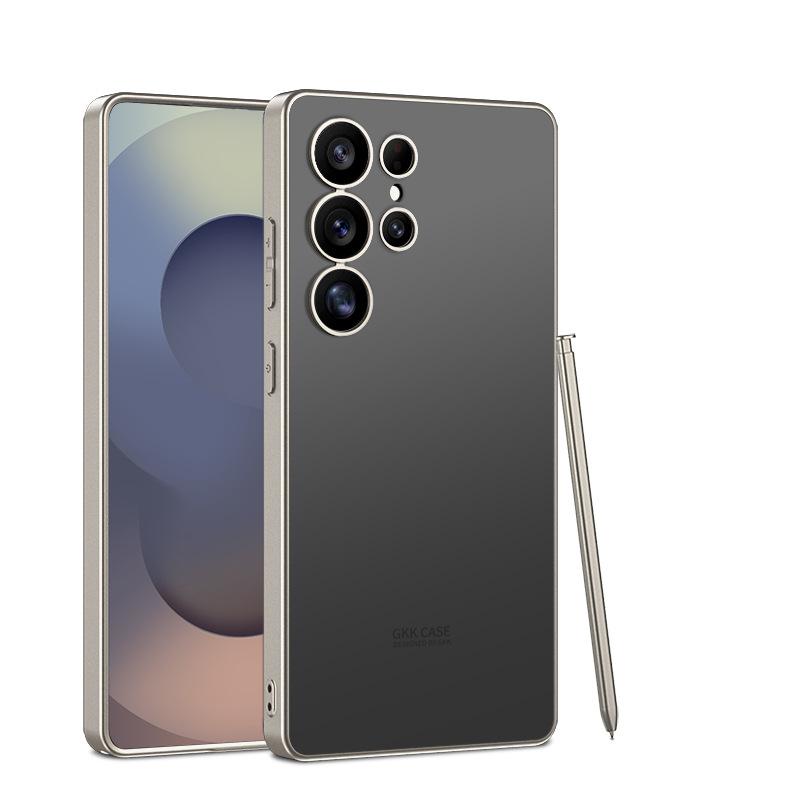 Подходит для чехла для мобильного телефона Samsung S25 Ultra, ощущение кожи AG, защитный чехол для Galaxy S25U, имитация ощущения голого металла, инс