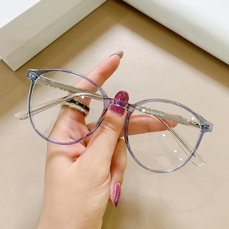Clear Blue Light Glasses Female Hyperopia Prescription Computer Glasses Women Luxury Brand Round Fashion Eyeglass Readers