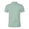 2024 Spring/Summer Men's New Moisture Wicking Quick Drying Solid Color Polo Shirt Embroidered Polo with Polo Collar