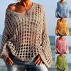 Sexy Hollow Out Knit,Sun Shirt,Vacation Knit,Women Spring Summer Outer Beach Cover Up Top