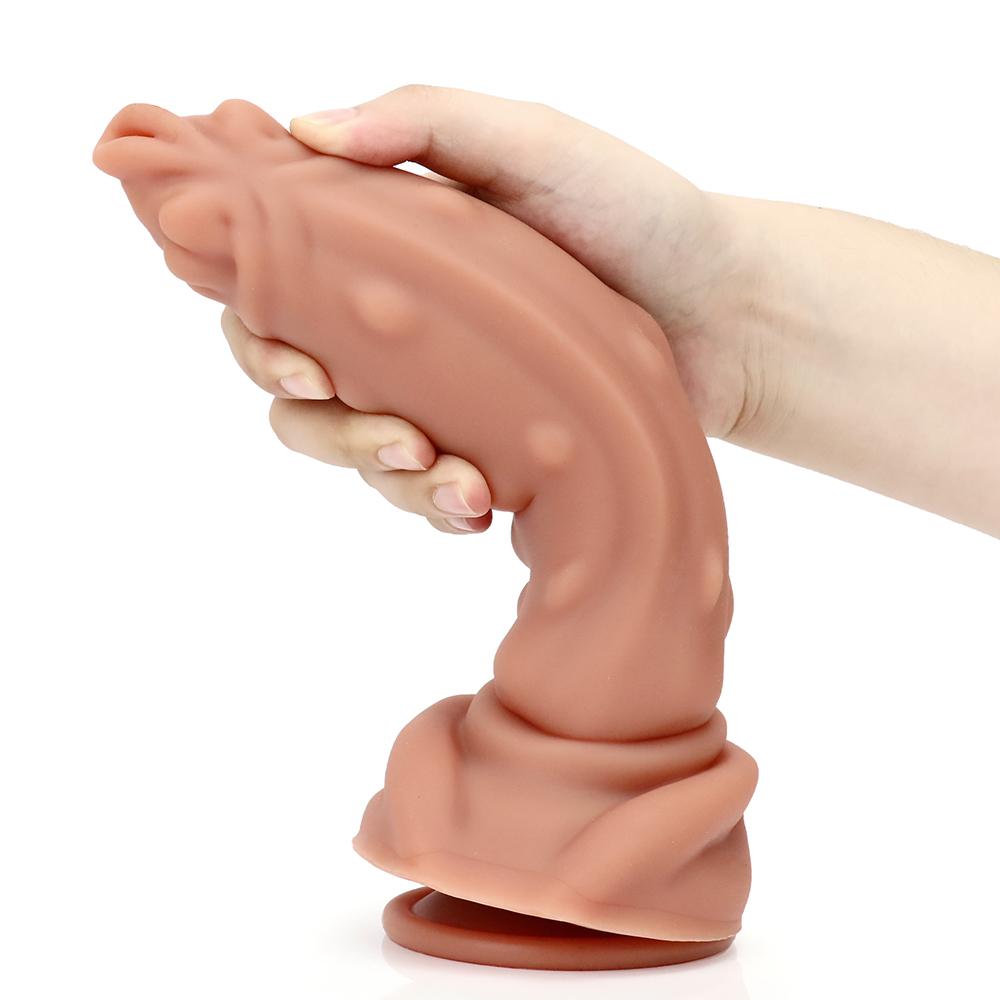 Silica Gel Huge Realistic Soft Dildo Penis Cheap Small Anal Dildo Silicone Suction Cup Masturbators Butt Plug Toys for Women Ring Cock