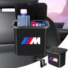 Car Trash Can Hanging Garbage Organizor Auto Badge Seat Back Storage Box For X6 X1 X2 X3 X4 X5 X7 E46 E39 E90 E36 E60 E34 E30 F30 E71 F10 F10 F11