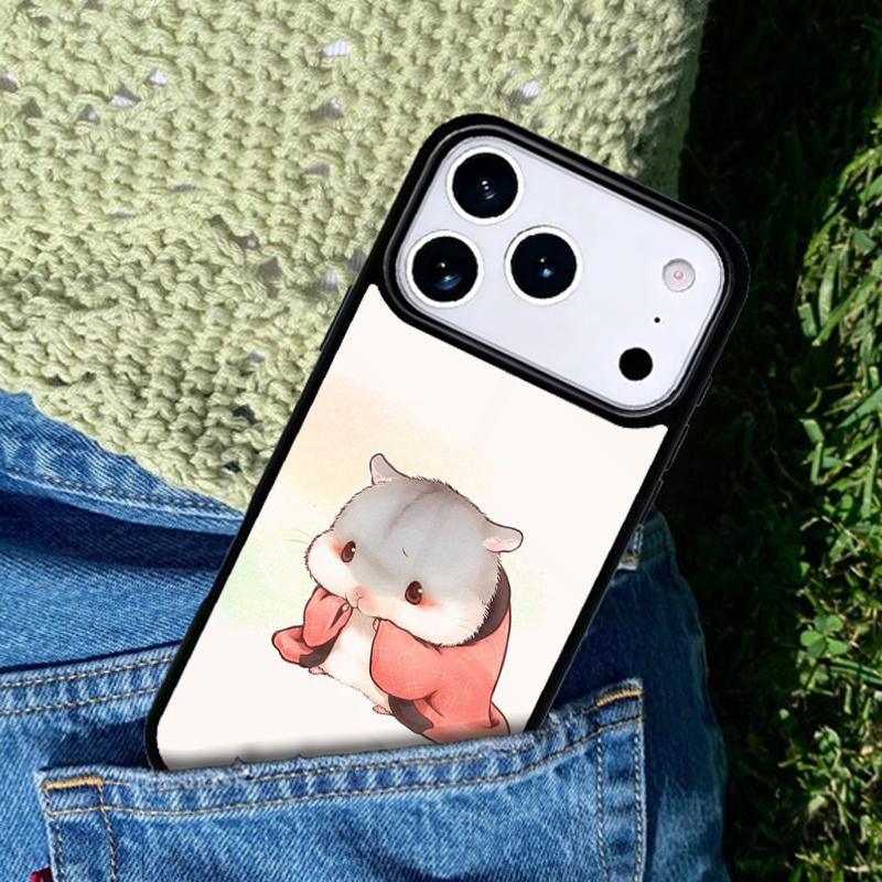 Чехол для телефона с рисунком хомяка Совместим с для IPhone 17air 16e 15 14 13 12 11Pro Max 17 Air
