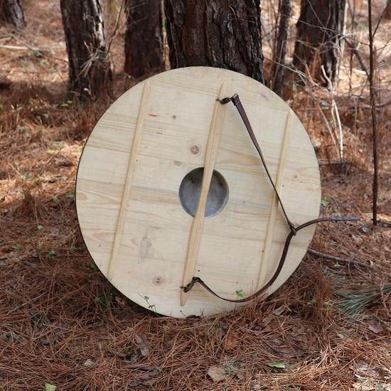 Stars and Stripes USA Viking Style Gokstad Shield – Handmade Functional American Flag Wooden Costume Reenactment Large Round LARP Shield