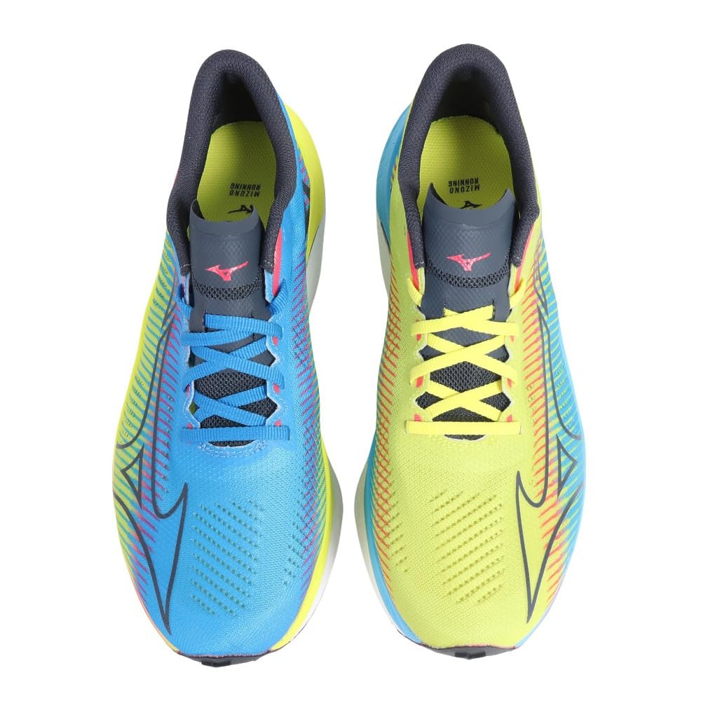 Беговые кроссовки Wave Rebellion PRO Желтый x Черный x Синий см 2E [Mizuno] (Асимметричный) 27,0