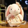Soft Plush Floral Skirt Long Ears Rabbit Doll Rabbit Plush Toy Bunny Plush Doll Rabbit Stuffed Doll