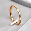 Women Girl Size 3-10 Party Jewelry 2MM Thin Ring Stainless Steel Plain Band Finger Knuckle