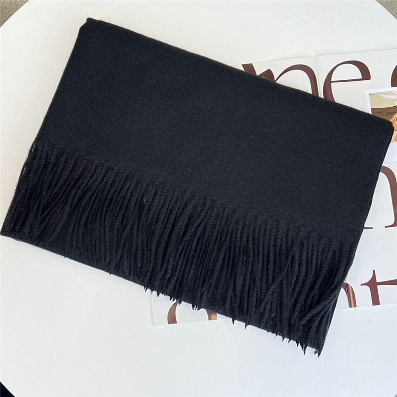 200*70 см Высококачественный однотонный искусственный кашемировый шарф Осень-зима с принтом Теплая шаль для женщин Подарок
