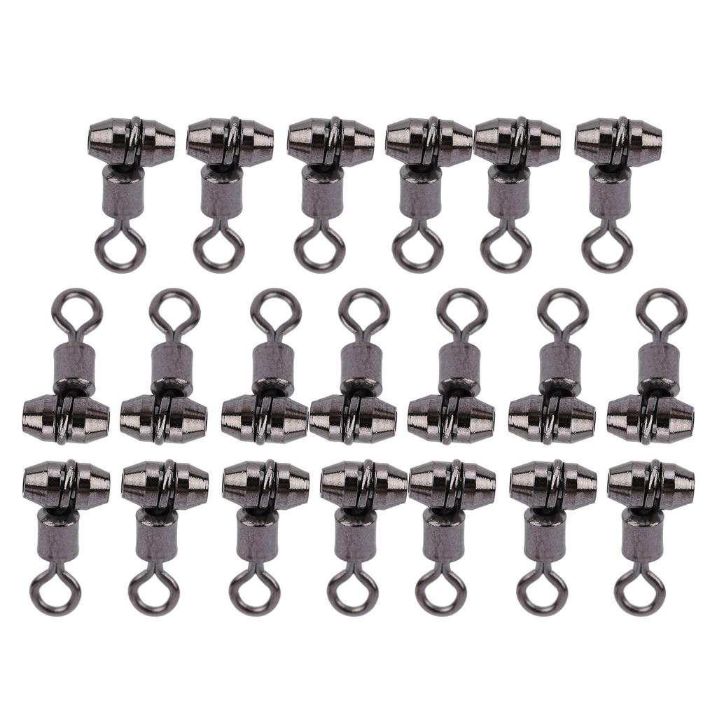 20 шт. Медная улучшенная версия Американский вертлюг с крючком Соединитель для снастей Рыболовное оборудование Овальный Средний