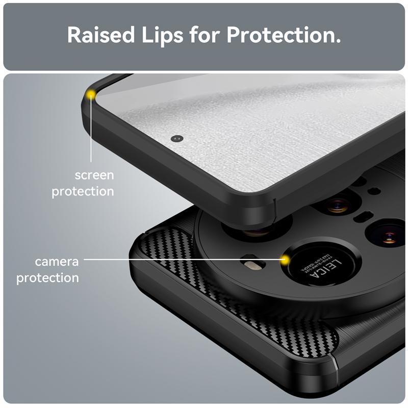 Чехол для Xiaomi 15 Ultra Чехол для Xiaomi Mi 15 Ultra Capas Ударопрочный чехол из углеродного волокна Мягкий чехол TPU для Mi 15 Xiaomi15 Ultra Fundas