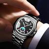 2024 New Luxury Watch Men Business Waterproof Male Clock Luminous Date Stainless Steel Square Quartz Men Watch