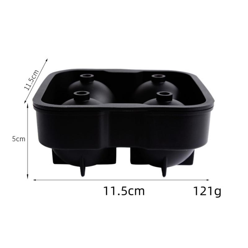 4 решетки Силиконовые формы для кубиков льда Форма для приготовления кубиков льда Квадратный поддон Форма для приготовления шариков льда Поддон для кубиков льда с крышкой для виски Форма для льда