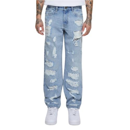 Urban Classics Mens Heavyweight Ripped Straight Jeans
