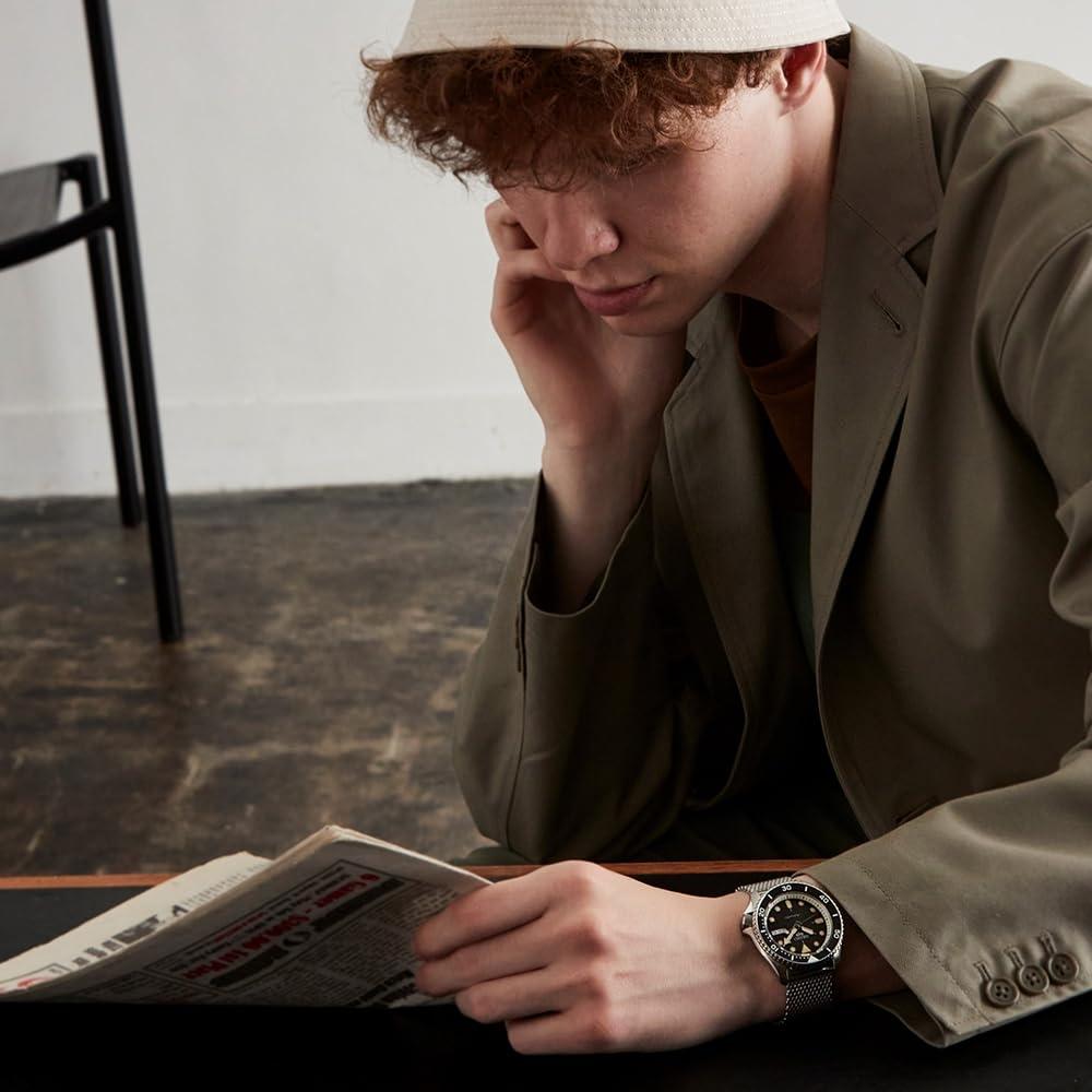 [Five Sports] Часы Костюмный Стиль SBSA017 Мужские Серебристые