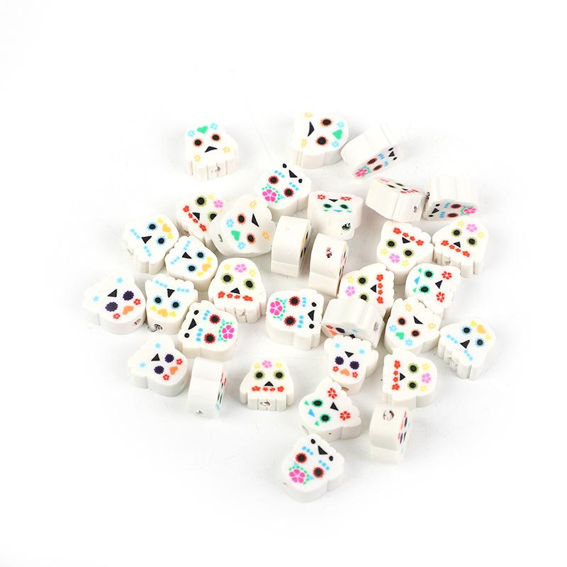 Diy Polymer Clay Soft Ceramic Beads, Round Soft Ceramic Beads Handmade Jewelry Accessories