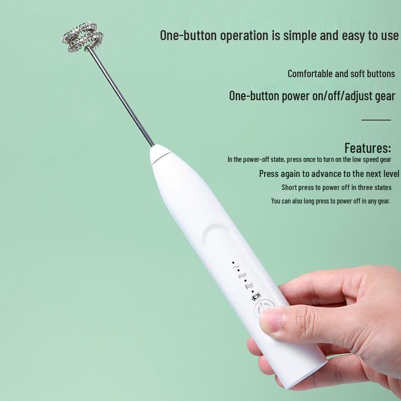 Handheld Electric Milk Frother and Egg Beater