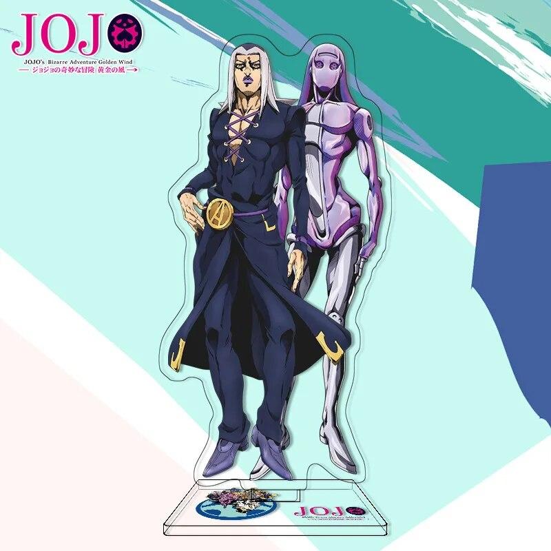 Jojos Bizarre Adventure Stand Model Plate Stone Ocean Series Jolyne Cujoh Weather Report Figure Acrylic Stands Holder Desk