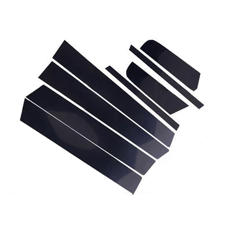 8pcs Car Window Pillar Posts For Mazda 3 Axela 2006 2007 2008 2009-2012 Door Trim Decal Cover Kit BC Column Stickers Decoration