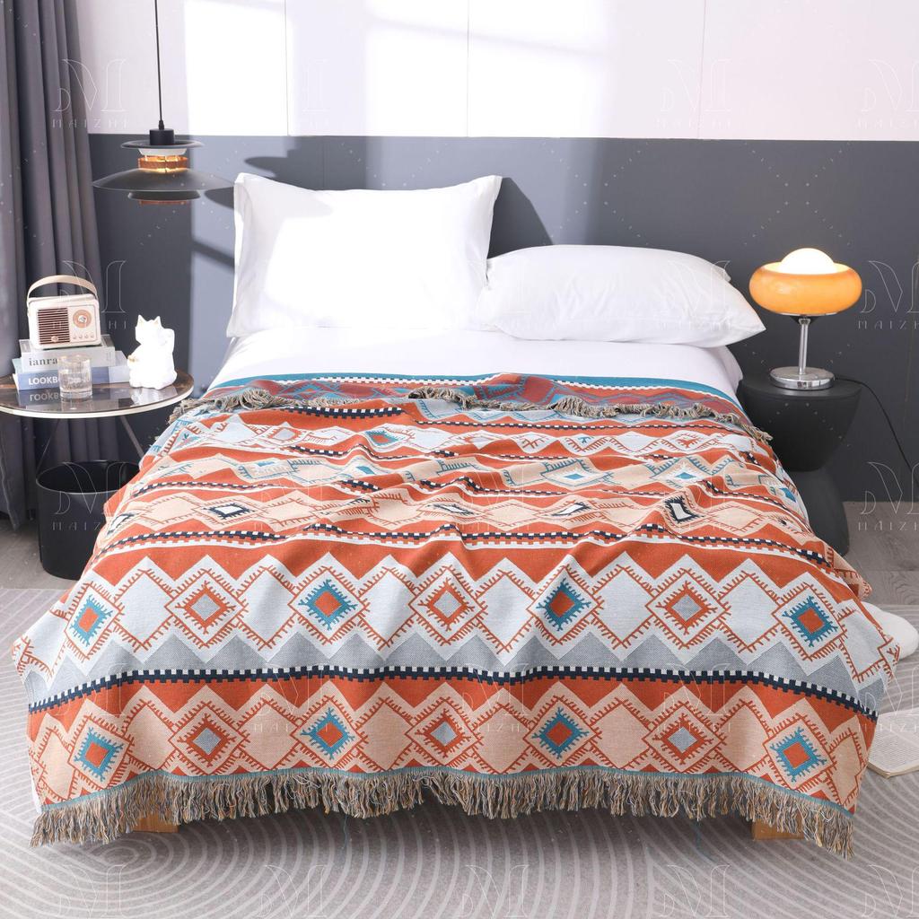 Покрывало из 100% хлопковой марли Cloud Weave - Для дивана, Дневного сна, Кондиционера