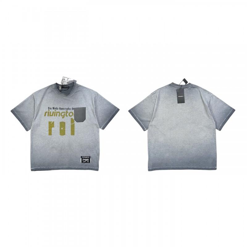 Mens Loose Fit Cotton T-Shirt With Creative Letter Print Casual Short Sleeve Tee Fall