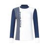 Топ женский вязаный с длинным рукавом в полоску серии Golf цвета глубокий элегантный синий A11W445407F-DB