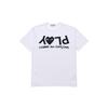 COMME des GARCONS PLAY Футболка с перевернутым текстом 'Белый' Мужская AZ-T068-051-1