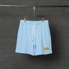 Casablanca Print Loose Fit Cotton Shorts Men Women Streetwear Casual Pants