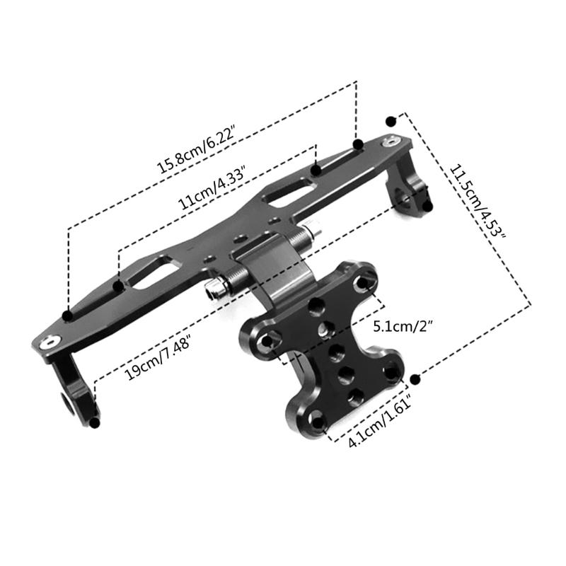 Adjustable Motorcycles License Bracket with Light Fit for TFX150 MslaL150 Motorbike Accessories