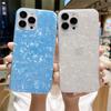 Мечтательный Силиконовый Чехол с Ракушками для iPhone 16 Pro Max - Защитная Крышка с Перламутром