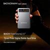 Прочный внешний жесткий диск Bach John с цифровым дисплеем, USB 3.2
