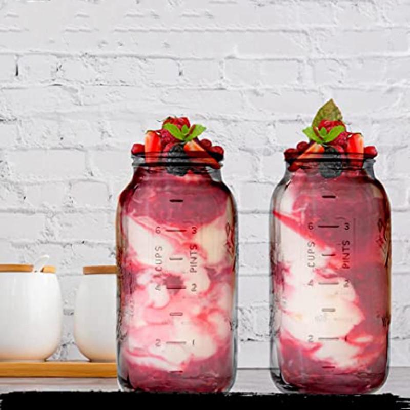 Прозрачная стеклянная банка Mason Jar — герметичное хранилище для овсянки, салатов, орехов и сухих продуктов.