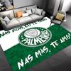 1pc SE Palmeiras logo Entrance Mat, Non-Slip Mat Area Rug,Room Decor, Outdoor Decor, Kitchen Rug,Doormat - Machine Washable, Easy to Clean