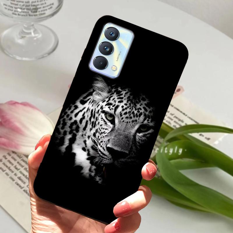 Для чехла Realme GT Master Case Edition Животные Мультфильмы Мягкий Силикон Funda для Телефона Realme GT Master Explorer Чехол Черный Coque