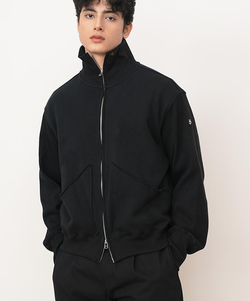 Черная куртка-толстовка на молнии Scoupe Split Sweat