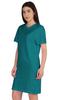 Inkmeso Женское однотонное платье-сдвиг с коротким рукавом, обычного кроя, футболка из хлопкового джерси