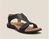 New Spot Sandals Large Size Thick-soled Wedge Heel Women's Shoes Velcro Buckle with Fish Mouth Sandals