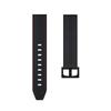 22mm Genuine Leather Coated Silicone Watch Band Black Buckle for Huawei Watch GT