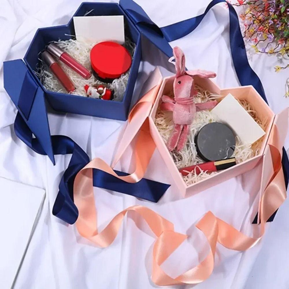 Подарочная коробка с бантами, подарочный футляр с двойной дверью, креативная упаковочная коробка, годовщина свадьбы